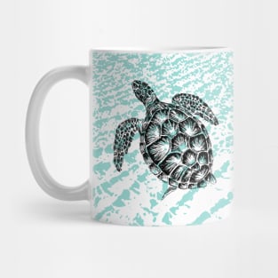 Sea turtle print Mug